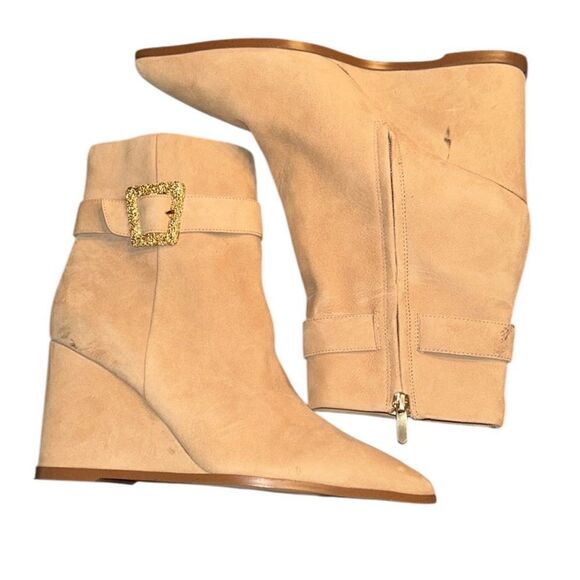 Sam Edelman Tan Leather Suede Ankle Boots(Size 10.5M) - Picture 3 of 14